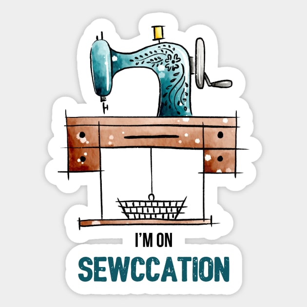 Sewing Machine Sticker by Farissa